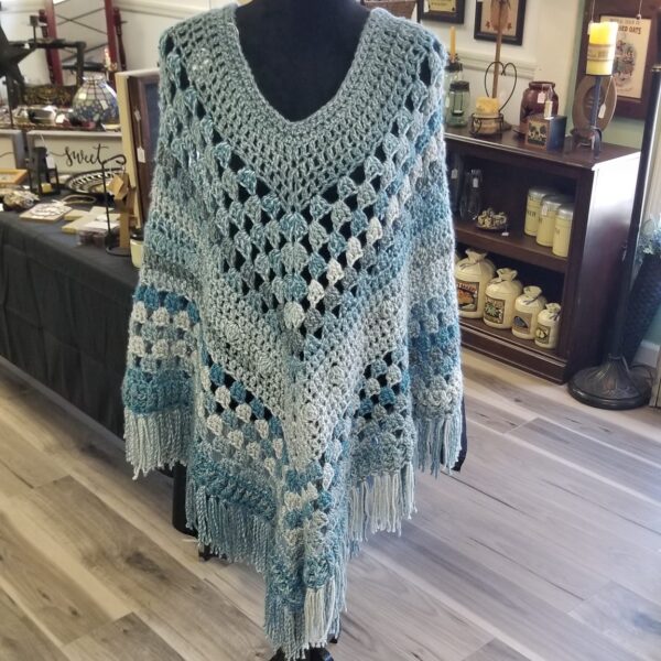 knit pancho